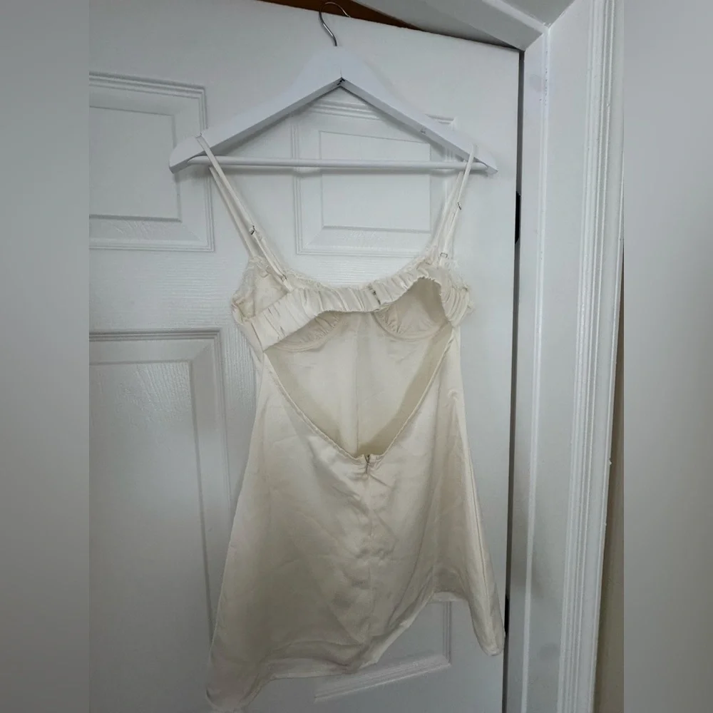Elegant Cream Slip Dress - Picture 3 of 3